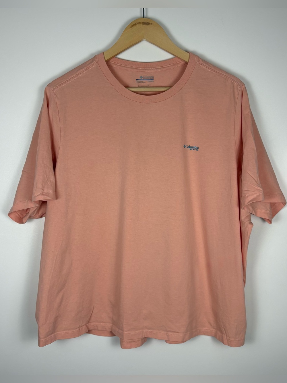 Columbia Women’s PFG Peach Graphic T-Shirt Tropical Hawaiian Size XXL Cotton